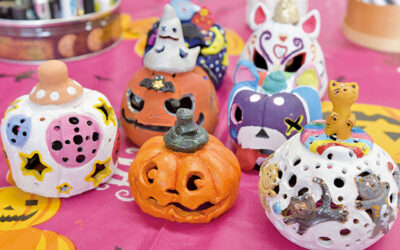 ハロウィンランタン作り 阿南町陶芸体験館